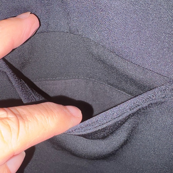 A New Day Black Tailored Shorts Size 14 High Rise Pleated - Picture 5 of 6